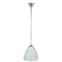 Sklep Kaja Srebrna lampa wisząca ze stożkowym kloszem 31-16294 z serii SCORDIA