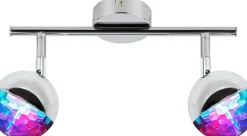 Sklep Kaja Srebrna lampa ze zmienną barwą RGB 92-67760 PARTY | Kaja Oświetlenie