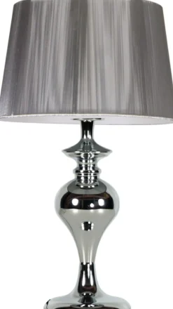 Sklep Kaja Srebrna lampka stołowa do sypialni 41-11954 GILLENIA | Kaja