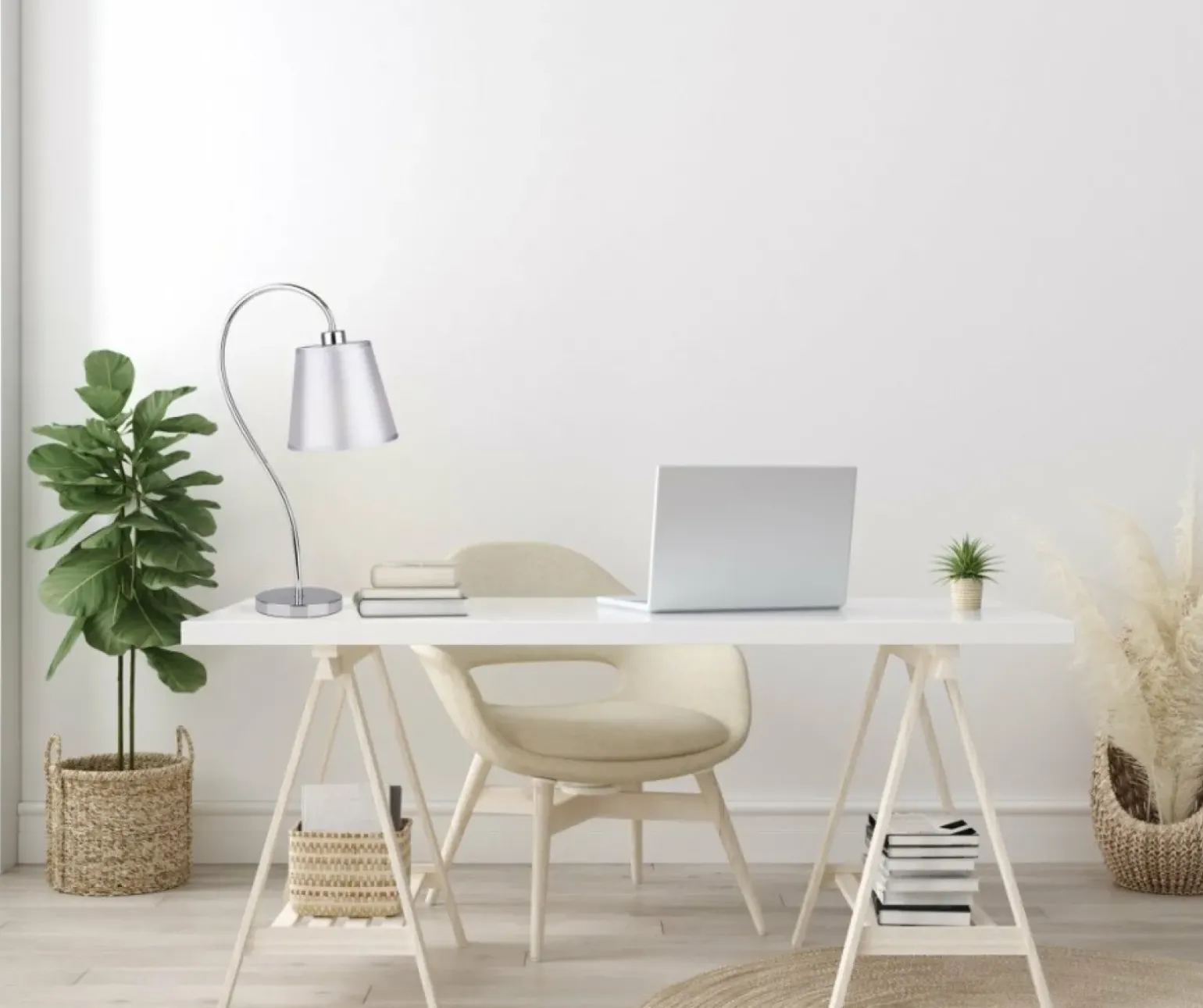 Sklep Kaja Srebrna lampka stołowa na szafkę nocną 41-70760 LUK | Kaja Oświetlenie