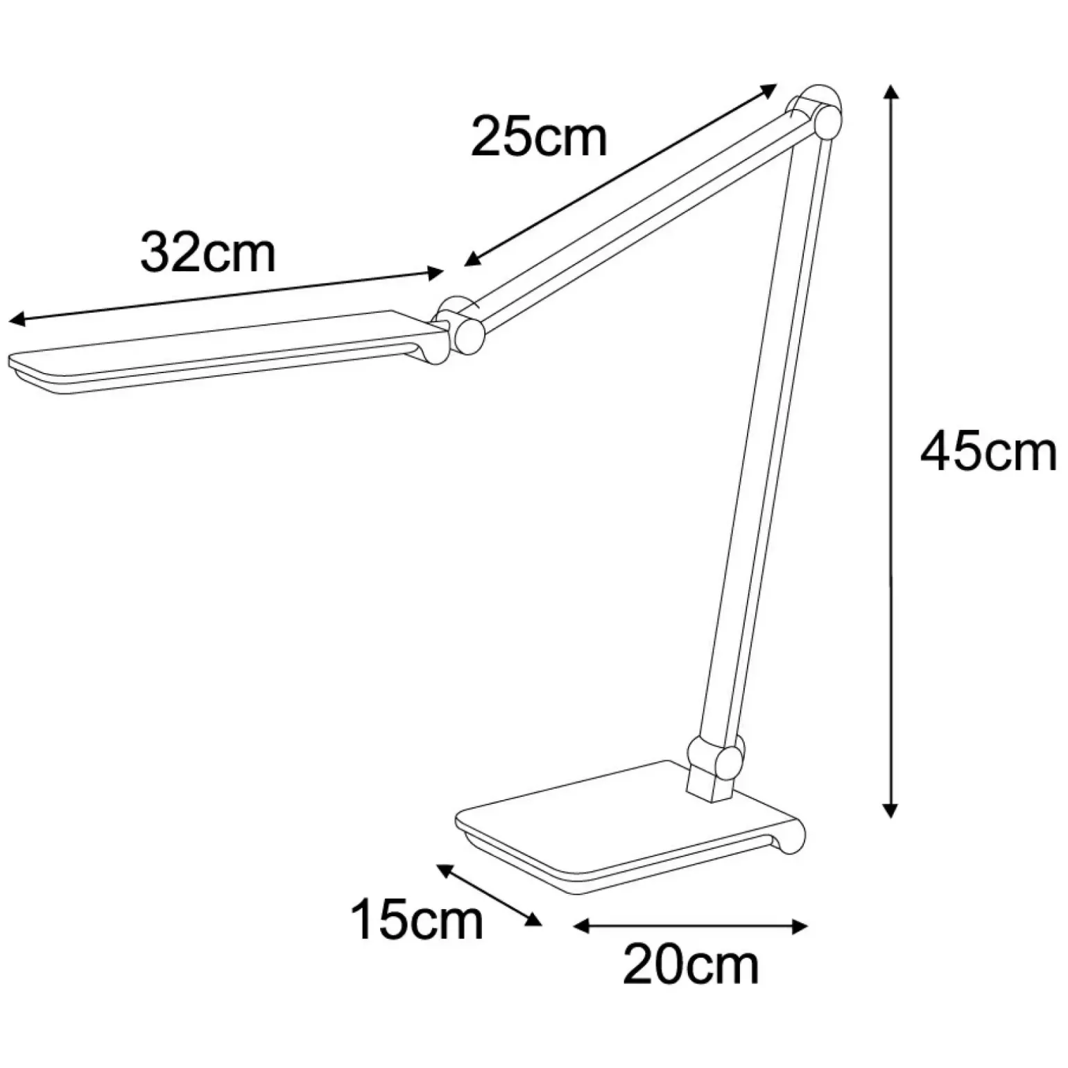 Sklep Kaja Srebrna, regulowana lampka biurkowa K-BL1121 z serii RICO