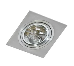 Sklep Kaja Srebrne, kwadratowe oczko wpustowe QR111 AZ0767 SIRO | Kaja