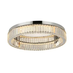 Sklep Kaja Srebrny, kryształowy plafon LED ⌀60cm AZ5785 SPARK DIMM | Kaja