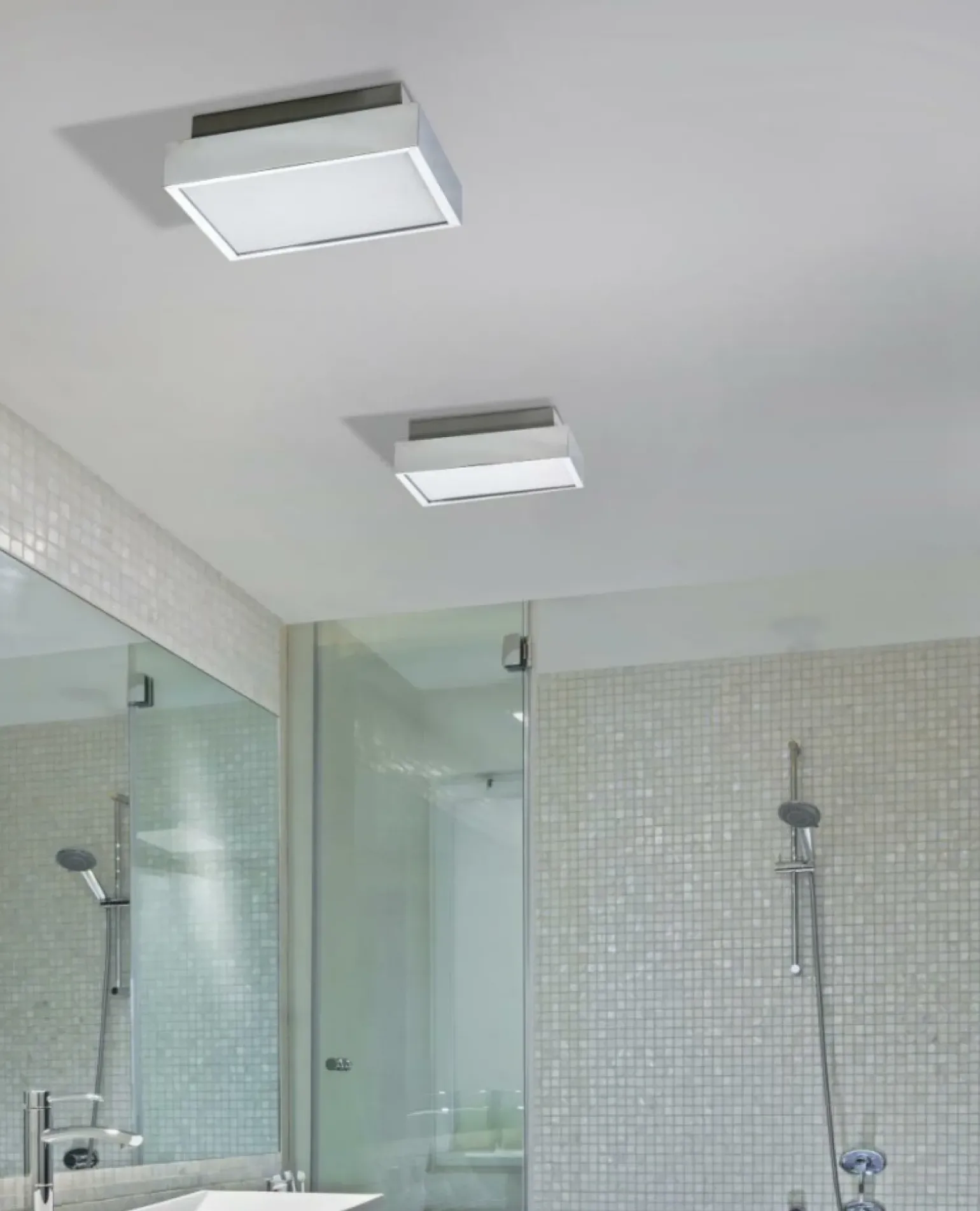 Sklep Kaja Srebrny plafon LED do łazienki 30x30cm 4000K AZ2477 ASTERIA | Kaja