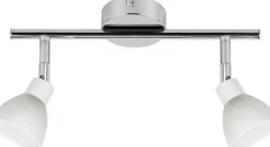 Sklep Kaja Srebrny reflektor z białymi lampami LED 92-67555 ROY | Kaja