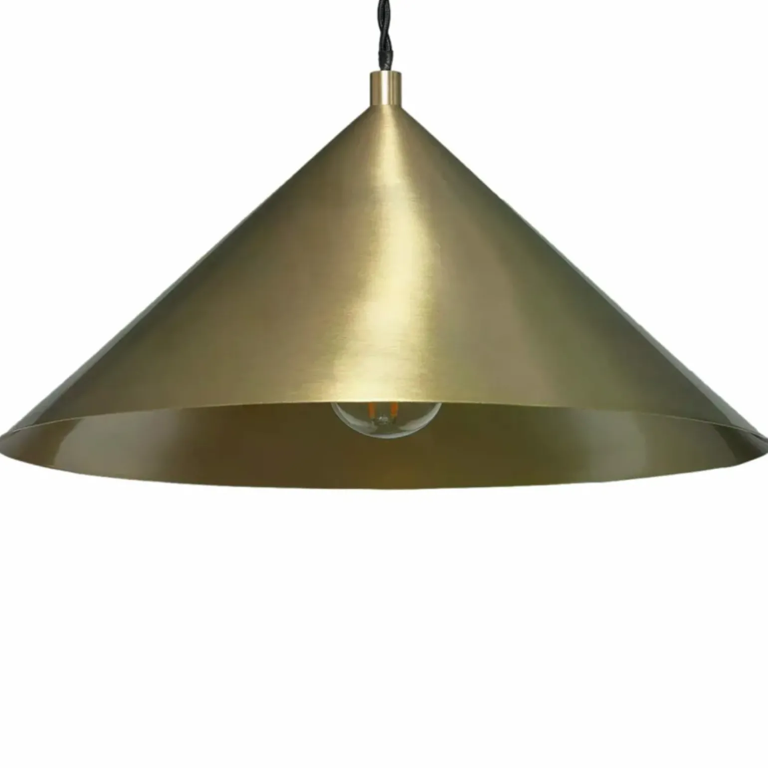 Cheap Stożkowa, złota lampa wisząca do kuchni ABR-LWHZ-E27 HORTE | Kaja Żyrandole Nowoczesne