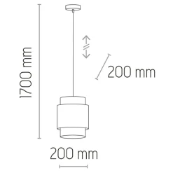Best Sale Stylowa, abażurowa lampa wisząca TK 6540 BOHO | Kaja Oświetlenie Żyrandole Nowoczesne