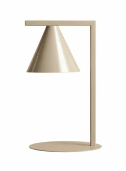 Sklep Kaja Stylowa, beżowa lampka biurkowa w stylu modern 1108B17 z serii FORM
