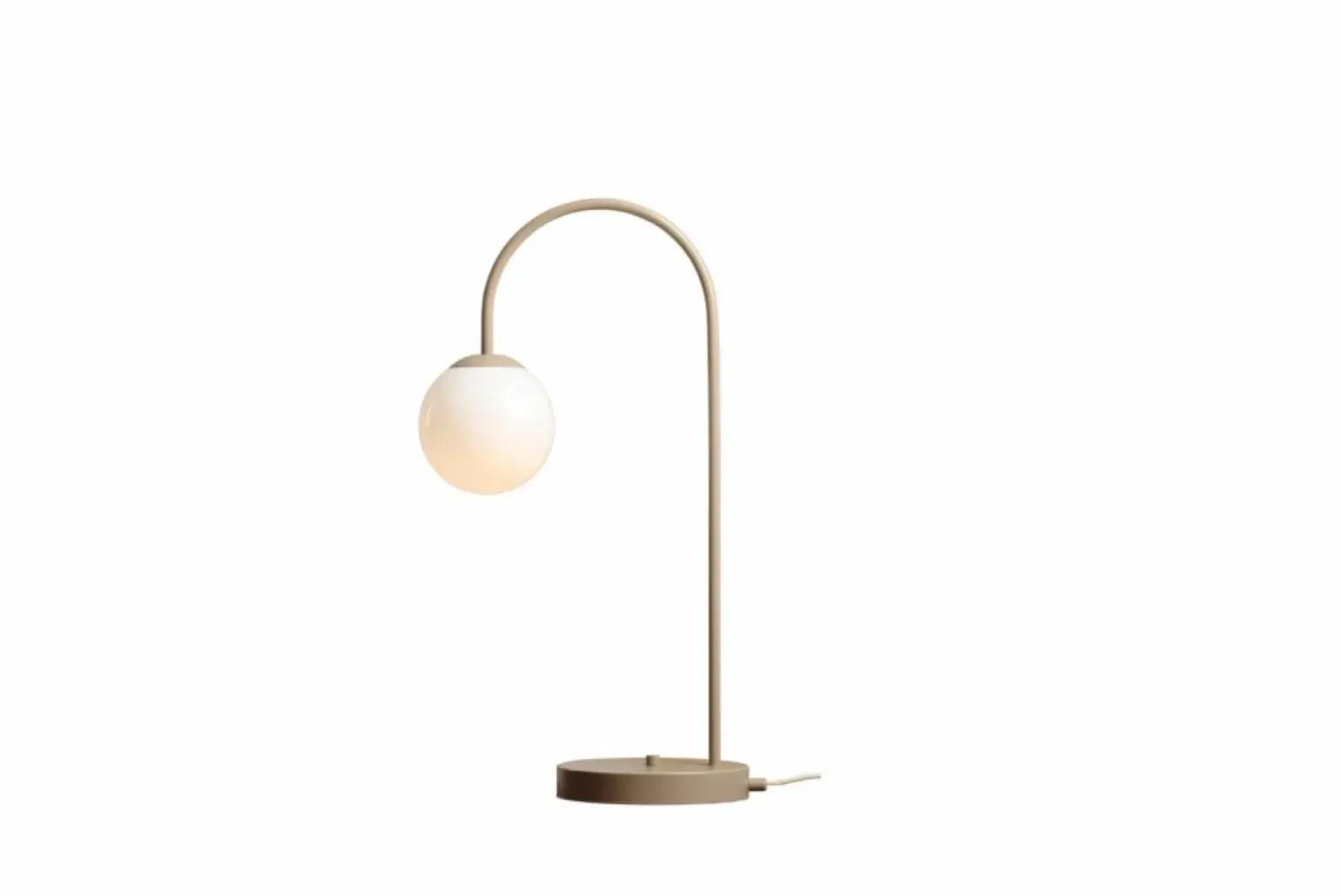 Sklep Kaja Stylowa, beżowa lampka stołowa z kloszem 1116B17 z serii UNA | Kaja Oświetlenie