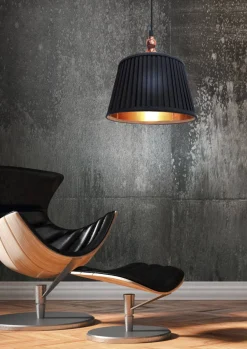 Sklep Kaja Stylowa, czarno-złota lampa wisząca 31-39378 AMORE | Kaja Oświetlenie