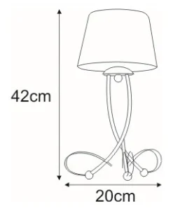 Sklep Kaja Stylowa, dekoracyjna lampka stołowa K-4083 SOFIA | Kaja Oświetlenie