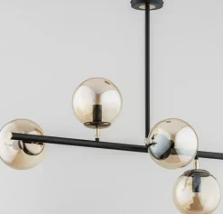 Best Stylowa i elegancka lampa sufitowa, czerń i złoto AL 63031 | Kaja Żyrandole Nowoczesne