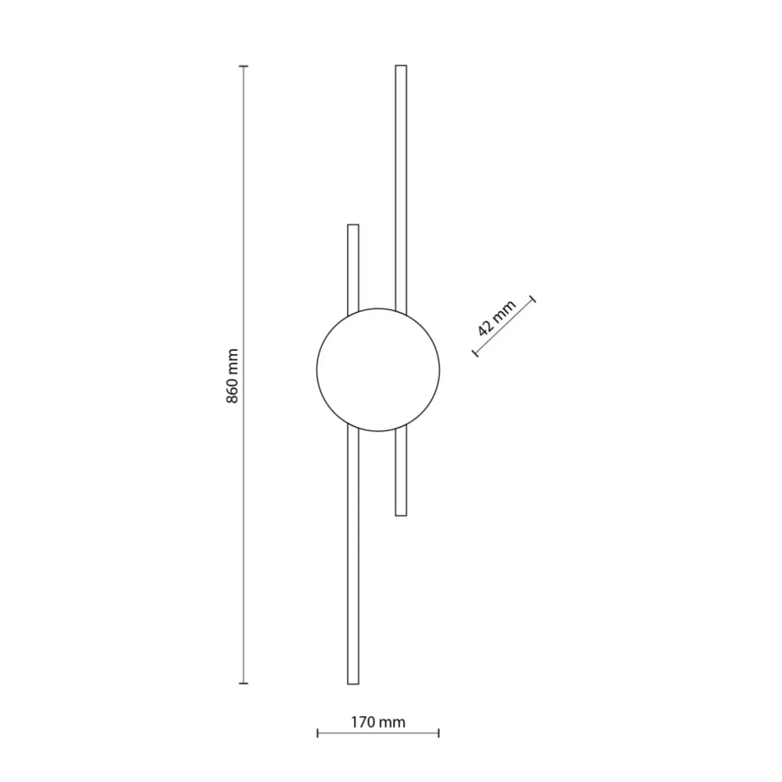 Sklep Kaja Stylowa lampa ścienna do nowoczesnego salonu TK 1369 z serii JAVA