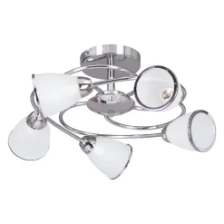 Sklep Kaja Stylowa lampa do salonu K-JSL-6059/5 CHR PLATO II | Kaja Oświetlenie