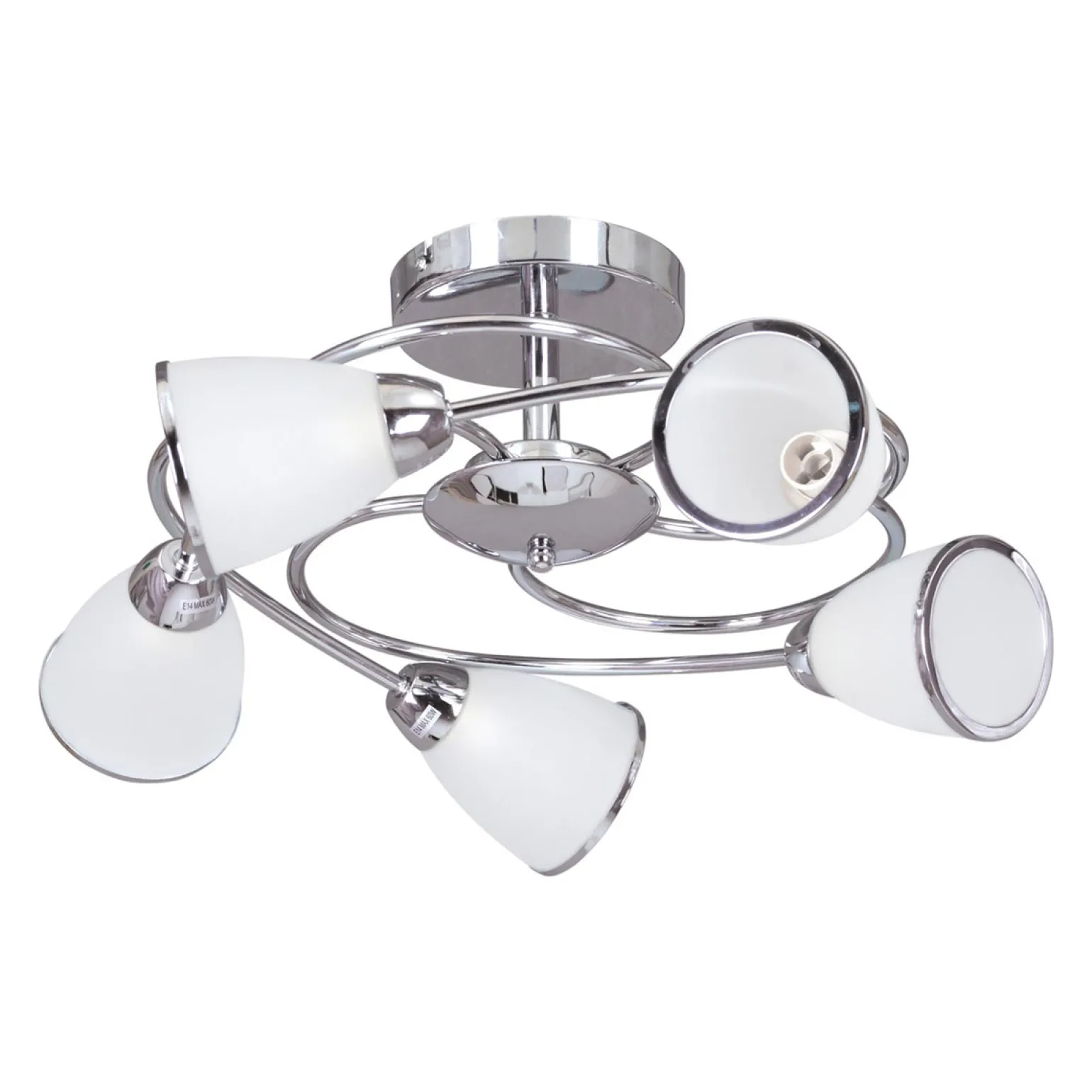 Sklep Kaja Stylowa lampa do salonu K-JSL-6059/5 CHR PLATO II | Kaja Oświetlenie