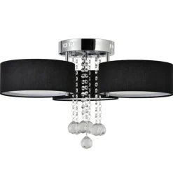 Sale Stylowa lampa do sypialni glamour LP-991/3C BK GAMBELA | Kaja Żyrandole Nowoczesne
