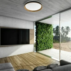 Sklep Kaja Stylowa lampa LED w stylu rustykalnym CL2204003-490MBWT BOIS | Kaja