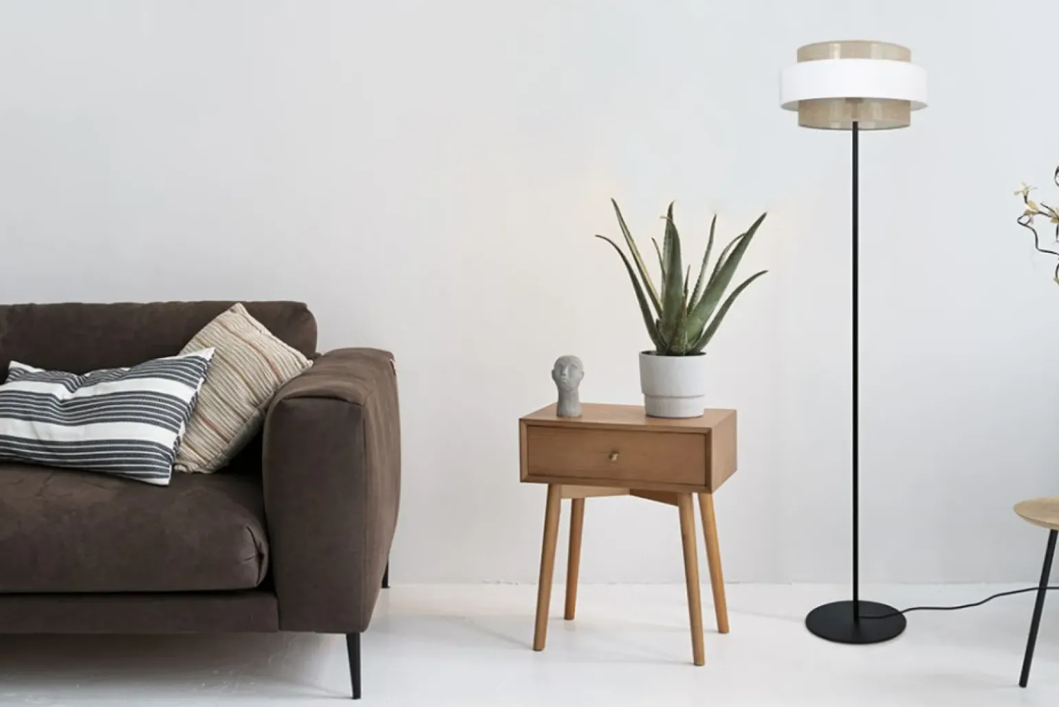 Sklep Kaja Stylowa lampa podłogowa boho z abażurem Ø40cmK-5275 z serii CEZAR