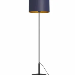 Sklep Kaja Stylowa lampa podłogowa, granatowo-złota LX 3574 z serii ARDEN | Kaja