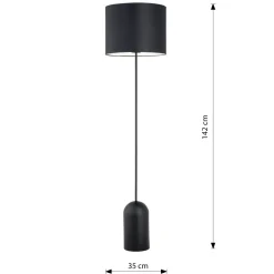 Sklep Kaja Stylowa lampa stojąca do salonu i sypialni 1322/LP1 ASPEN | Kaja