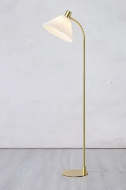 Sklep Kaja Stylowa lampa stojąca w kolorze antycznego złota 108569 z serii MIRA