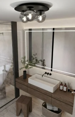 Best Sale Stylowa lampa sufitowa do loftowej sypialni 1128/3 SOLAR | Kaja Żyrandole Nowoczesne