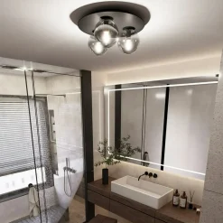 Best Sale Stylowa lampa sufitowa do loftowej sypialni 1128/3 SOLAR | Kaja Żyrandole Nowoczesne