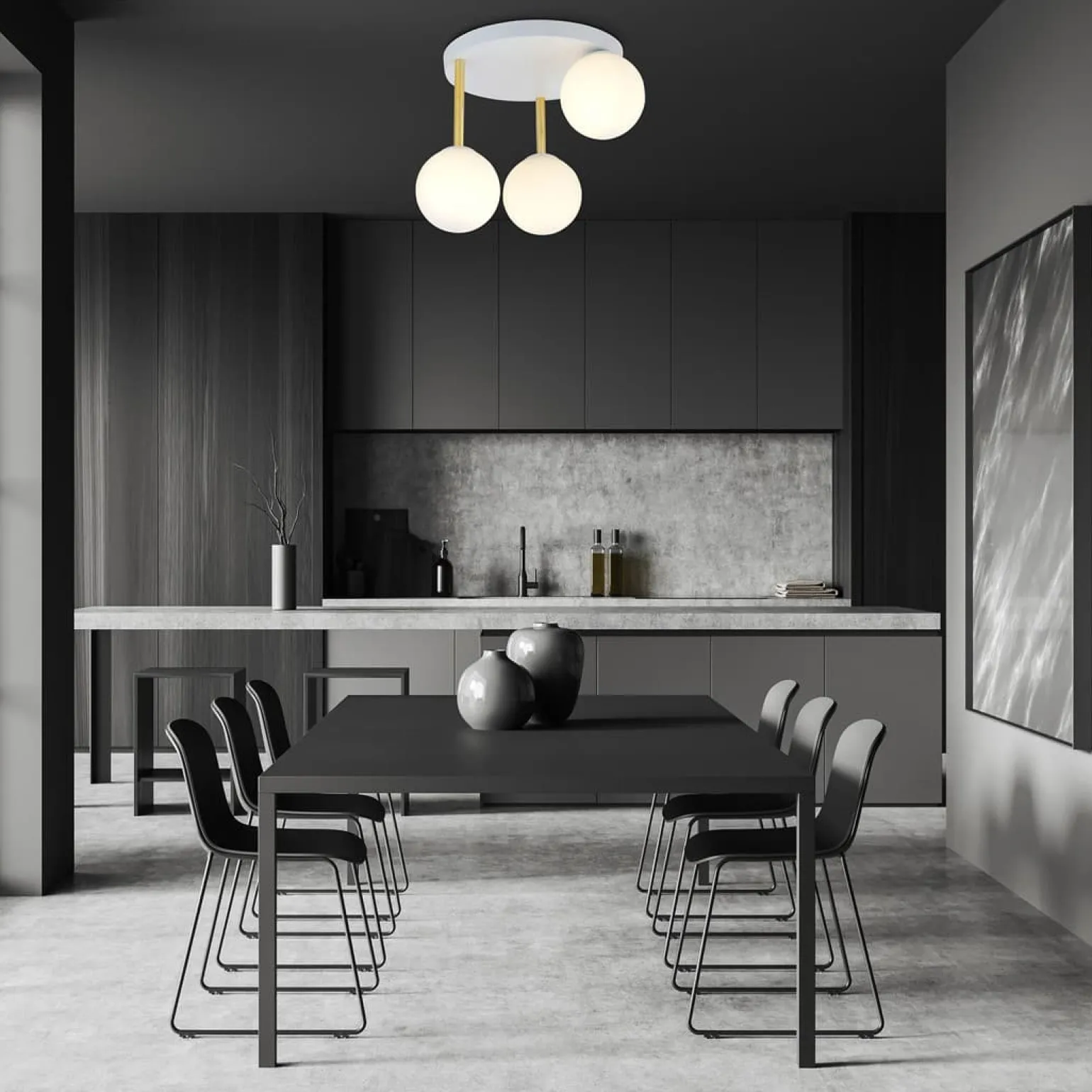 Sklep Kaja Stylowa lampa sufitowa do przytulnej sypialni 1261/3 z serii DOLCE