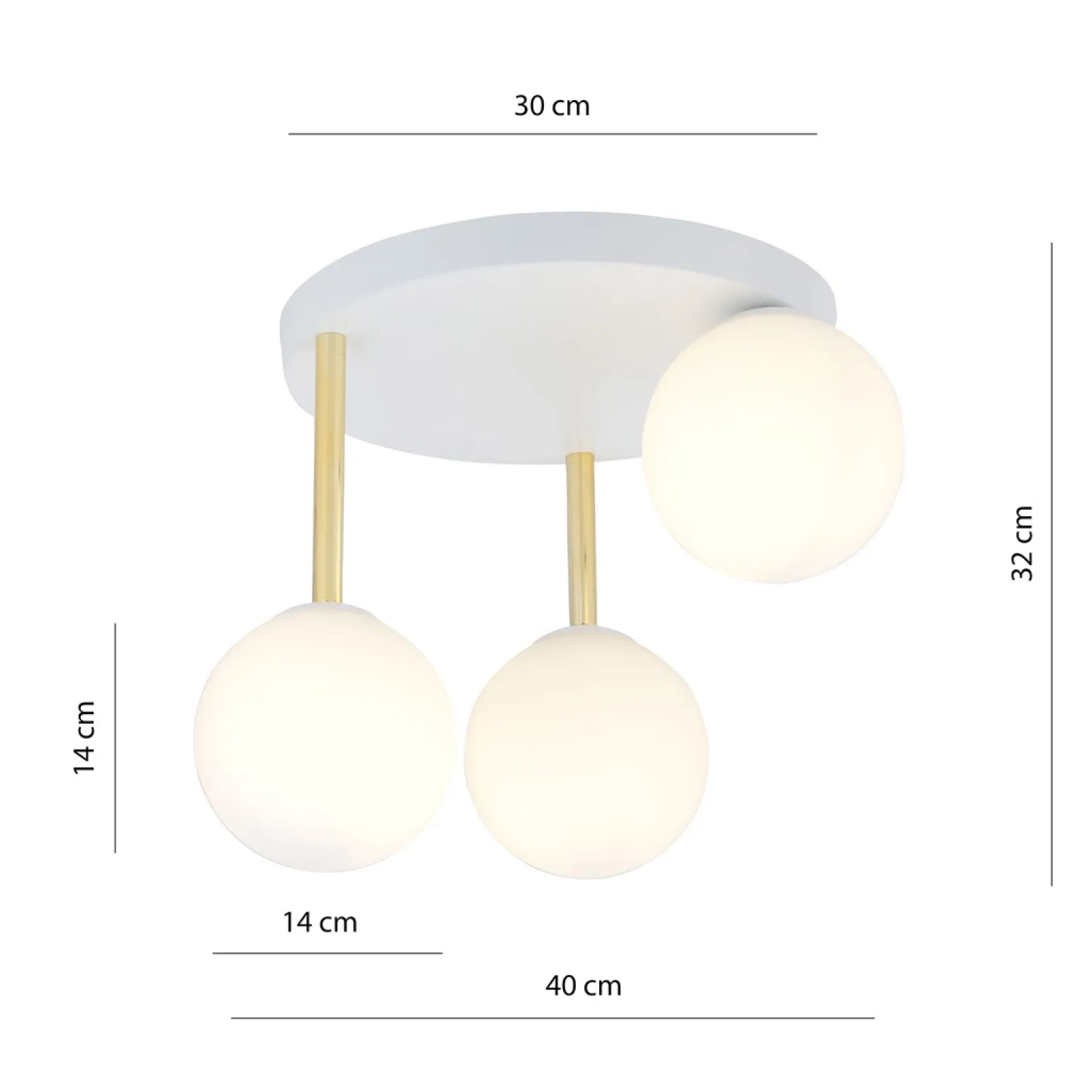 Sklep Kaja Stylowa lampa sufitowa do przytulnej sypialni 1261/3 z serii DOLCE