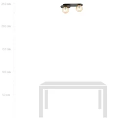 Sklep Kaja Stylowa lampa sufitowa, listwa do korytarza 1120/2 PLAZA | Kaja