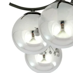 Best Sale Stylowa lampa sufitowa z grafitowymi kloszami 1110/6 BOSTON | Kaja Żyrandole Nowoczesne