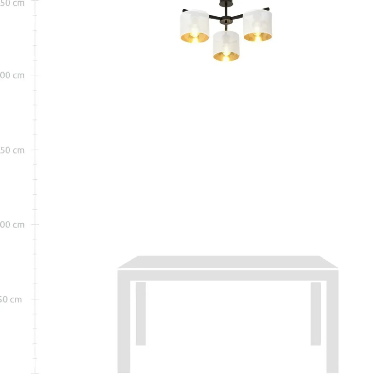 Cheap Stylowa lampa sufitowa z biało-złotymi abażurami 1145/3 JORDAN | Kaja Żyrandole Nowoczesne