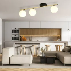 Clearance Stylowa lampa sufitowa z trzema białymi kulami 1252/3 z serii MONZA Żyrandole Nowoczesne
