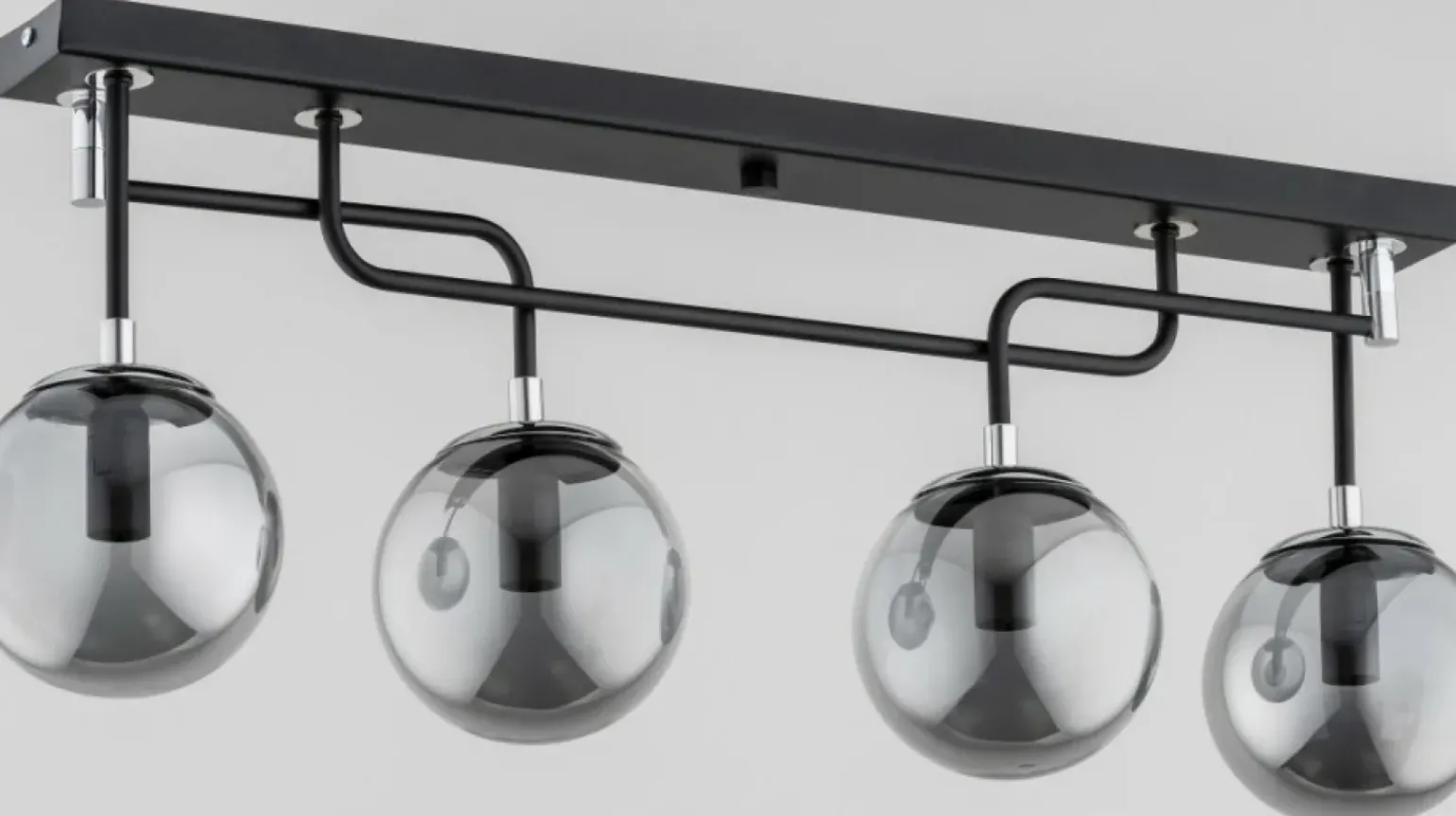 Store Stylowa lampa sufitowa z grafitowymi kloszami AL 63027 | Kaja Żyrandole Nowoczesne