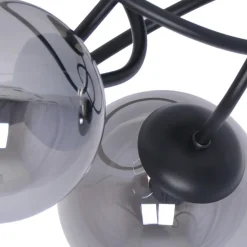 Flash Sale Stylowa lampa sufitowa z grafitowymi kloszami K-5116 z serii RUBI Żyrandole Nowoczesne