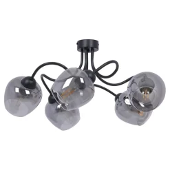 New Stylowa lampa sufitowa z pięcioma kloszami K-5196 z serii SARA | Kaja Żyrandole Nowoczesne