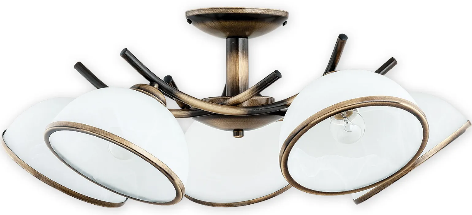 Sklep Kaja Stylowa lampa w kolorze patyny O2235 W5 PAT ALTEA | Kaja Oświetlenie