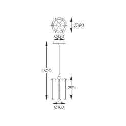 Clearance Stylowa lampa wisząca do eleganckiej kuchni MD3523-1-EGN NIRA | Kaja Żyrandole Nowoczesne