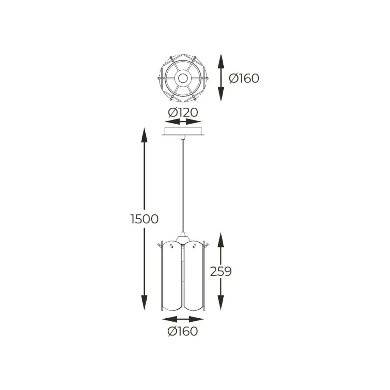 Clearance Stylowa lampa wisząca do eleganckiej kuchni MD3523-1-EGN NIRA | Kaja Żyrandole Nowoczesne