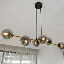 Store Stylowa lampa wisząca do jadalni, nad stół 1237/6 z serii GRAVITY Żyrandole Nowoczesne