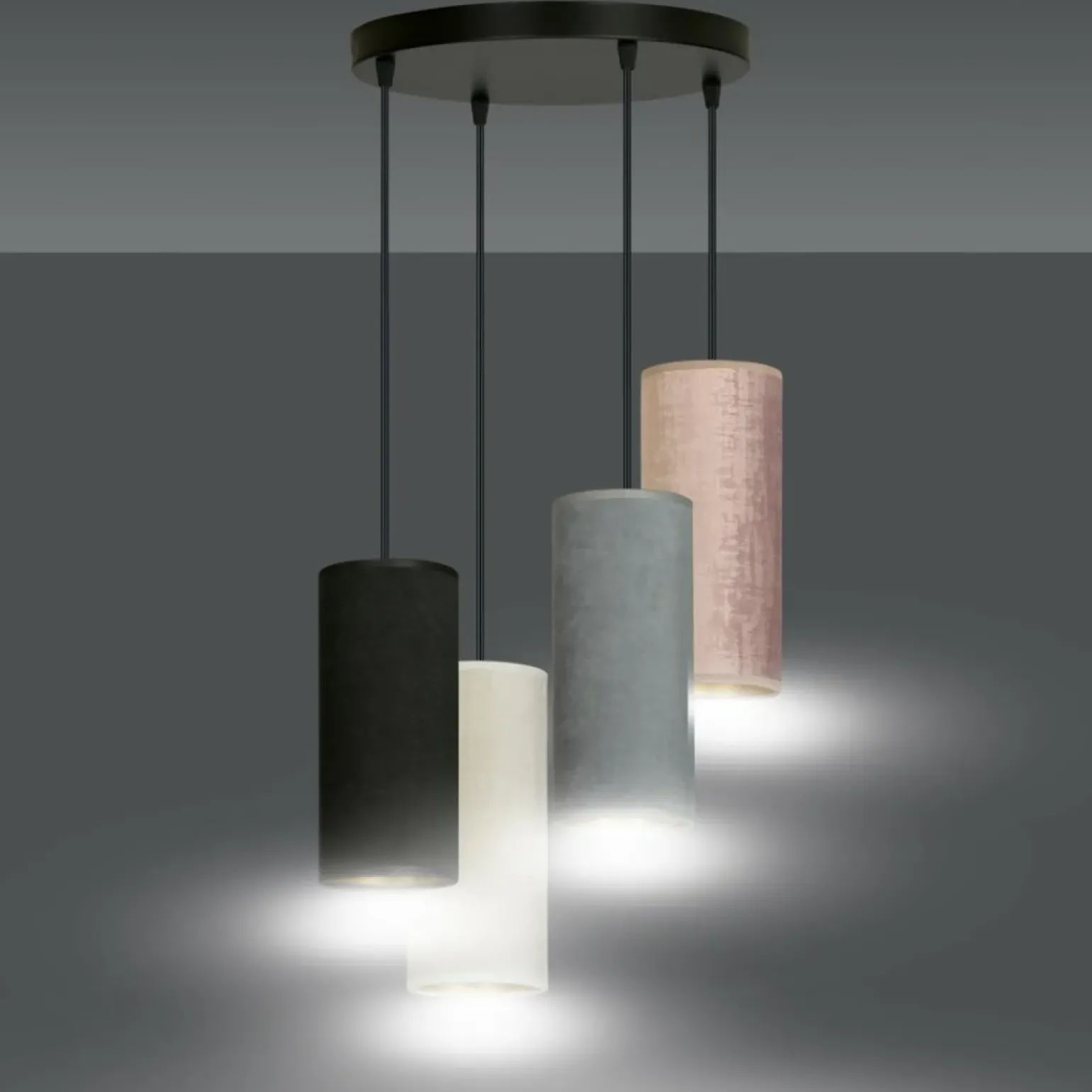 Flash Sale Stylowa lampa wisząca do salonu 1068/4PREM BENTE PREMIUM | Kaja Żyrandole Nowoczesne