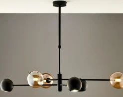 Store Stylowa lampa wisząca do sypialni JUP 1993 MO6 CZ BU MOKA | Kaja Żyrandole Nowoczesne