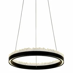 New Stylowa lampa wisząca LED z kryształkami PD2304400R-MB REGI | Kaja Żyrandole Nowoczesne