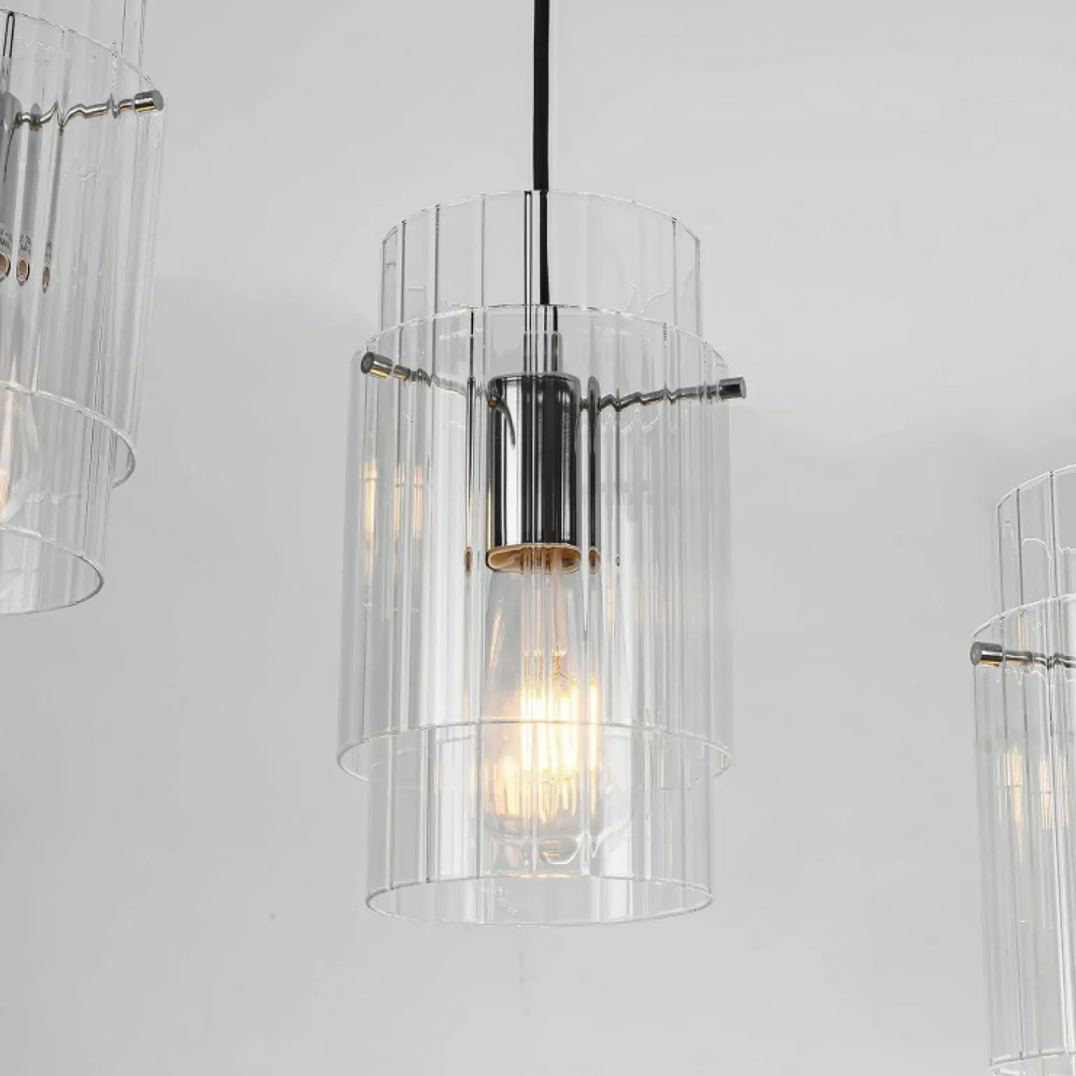 Best Sale Stylowa lampa wisząca na listwie, nad stół LP-707/3L z serii SAVONA Żyrandole Nowoczesne