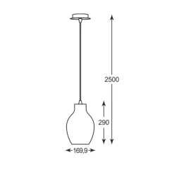 Best Sale Stylowa lampa wisząca nad wyspę P19066A-D18 BRESSO| Kaja Oświetlenie Żyrandole Nowoczesne