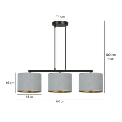 Cheap Stylowa lampa wisząca nad stół w jadalni 1050/3 HILDE | Kaja Żyrandole Nowoczesne