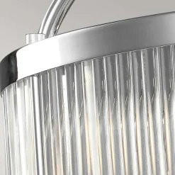 Discount Stylowa lampa wisząca, ryflowana FE-PAULSON-6P z serii PAULSON Żyrandole Nowoczesne