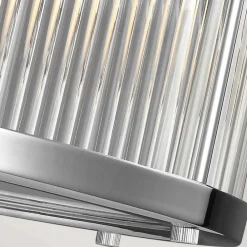 Discount Stylowa lampa wisząca, ryflowana FE-PAULSON-6P z serii PAULSON Żyrandole Nowoczesne