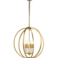 Sklep Kaja Stylowa lampa wisząca, świecznik FE-CORINNE-6P-L-BB z serii CORINNE