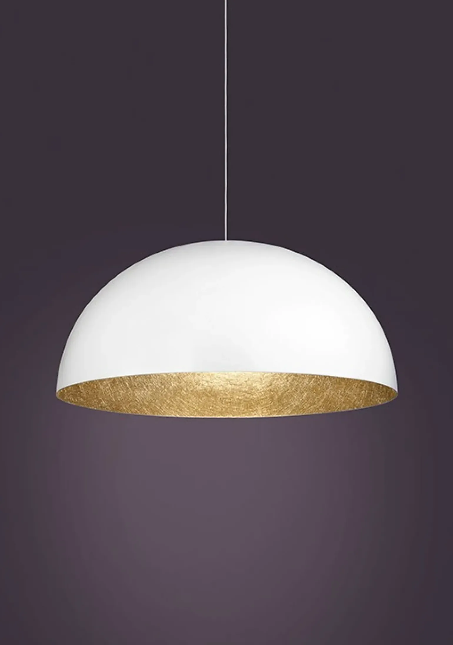 Store Stylowa lampa wisząca z dużym kloszem SIG 30133 z serii SFERA 70 B/ZŁ Żyrandole Nowoczesne